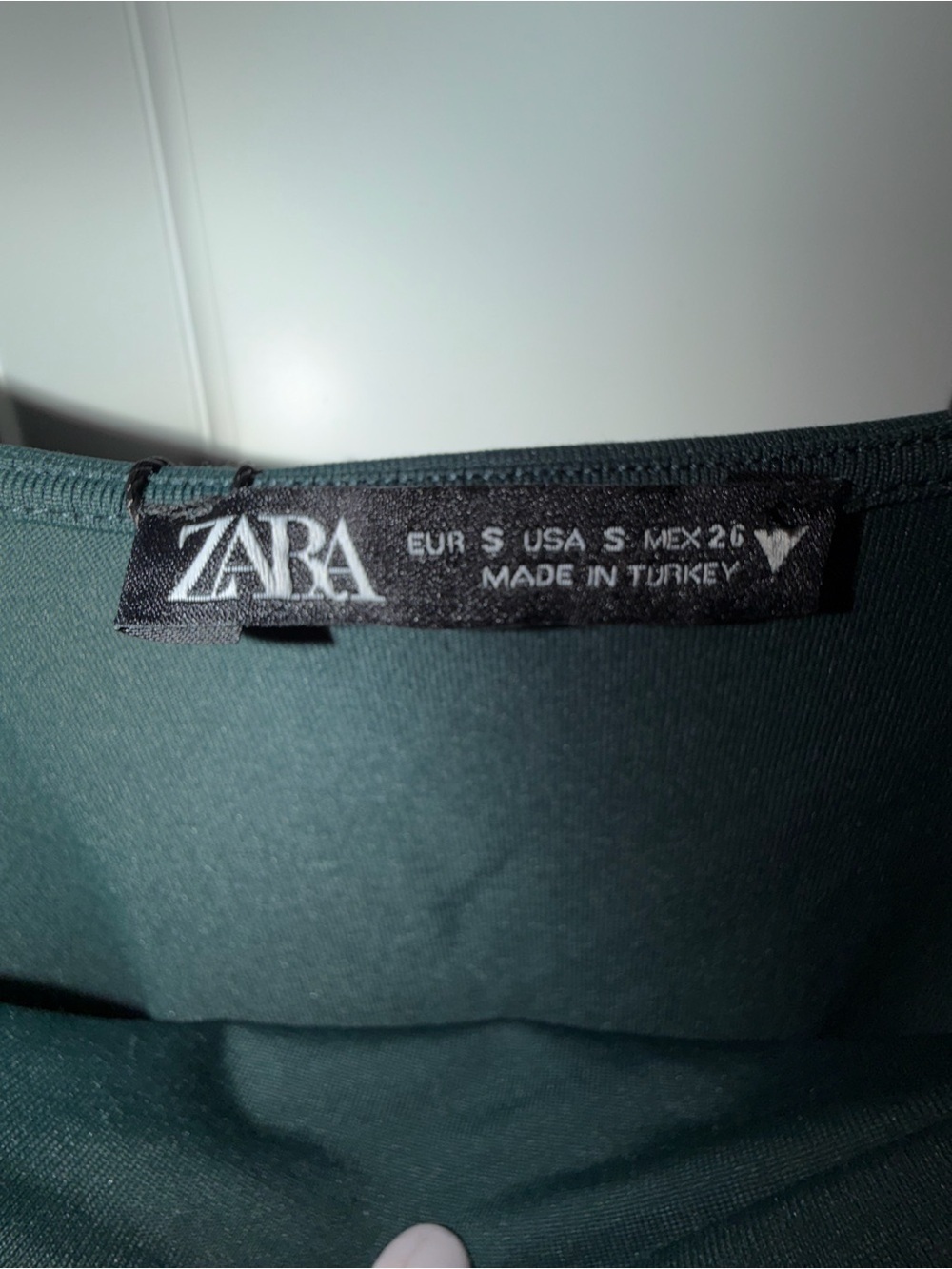 Zara Teal Scoop Neck Long-Sleeve Bodysuit - Picture 4 of 4